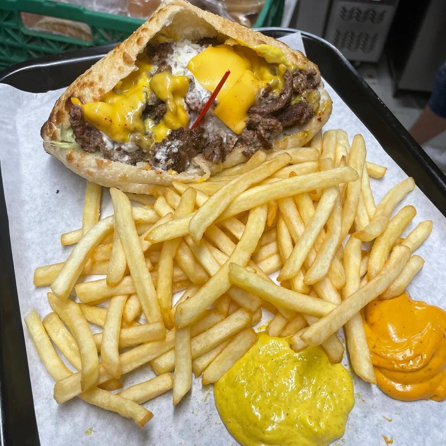 Sandwich avec frites